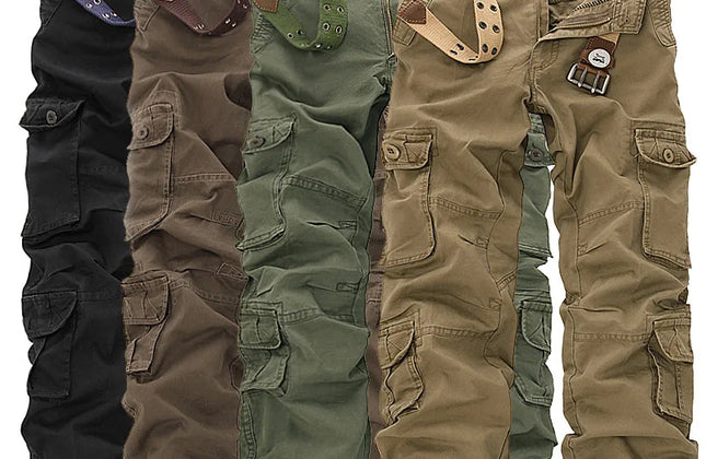 New Fall Men Cargo Pants Camouflage Trousers Pants for Men 4 Colors Pocket