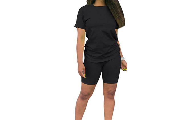 Custom Outfits Women T Shirt and Short Sets Summer 2 Two Piece Short