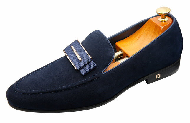 Chinese Shoe Factory 100% Handmade Leather Shoes Italian Style Suede Men Loafer