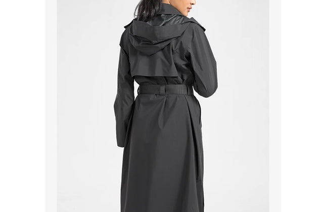Athleisure Wear Women Long Removable Windbreaker - Gym Outfits