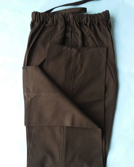 Men Pants Cotton Chinese Traditional Men's Kung Fu Pants Wu Shu Tai Chi Elast
