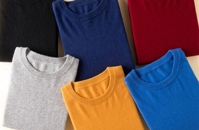 Men’s Custom Logo Knit Sweater – Casual Long Sleeve Pullover