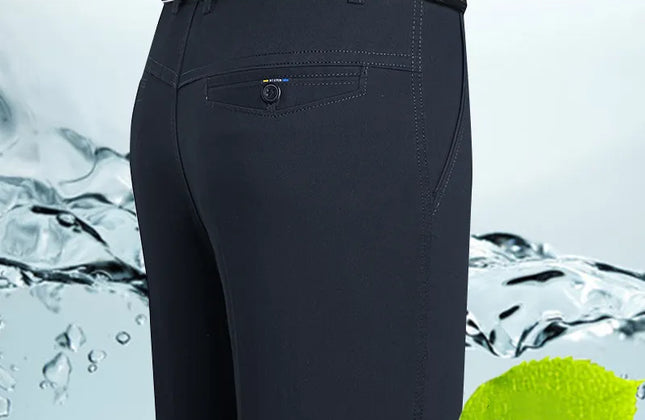Spring and Summer Brand Men's Trousers Middle-Aged Men Trousers Thin Casual
