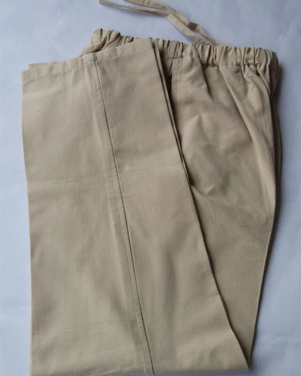 Men Pants Cotton Chinese Traditional Men's Kung Fu Pants Wu Shu Tai Chi Elast