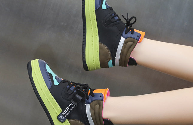 Running Ladies Sneakers Platform Womens Girls Chunky Shoes Skateboard Boots