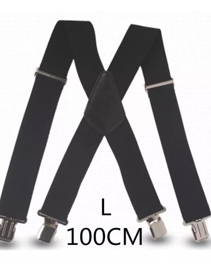 Plus Size 50mm Wide Men Suspenders High Elastic Adjustable
