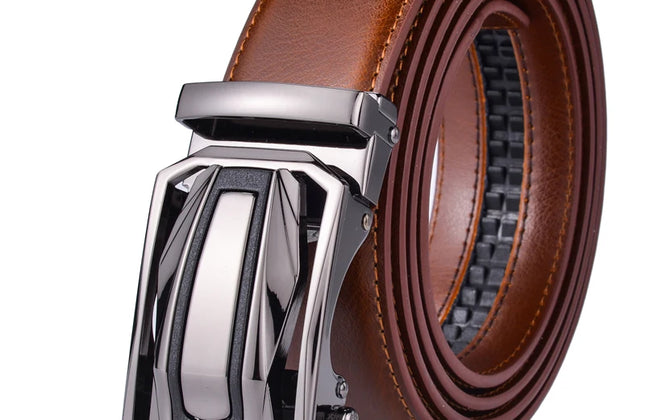 Men's Ratchet Belt with Automatic Buckle