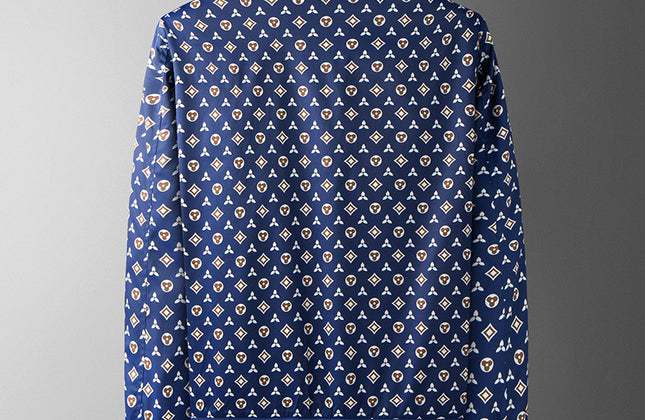 Men’s Casual Printed Fleece Jacket – Long Sleeve Autumn Style