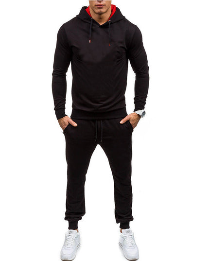 Wholesale Customized Solid Sweatsuit Men Jogging Long Sleeve Hoodies