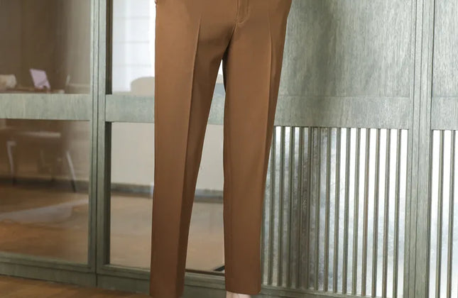 Dress Pants for Men High Quality Korean Luxury Clothing Drape Suit Pants