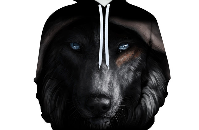3D Digital Printing Hooded Pocket Pullover Hooded Men's Sweater Custom Hoodies