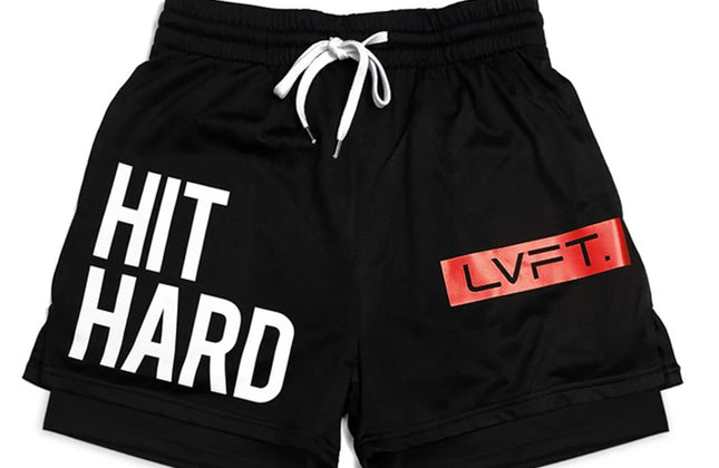 Summer Running Shorts Men 2 in 1 Sports Jogging Fitness Shorts Training Quick