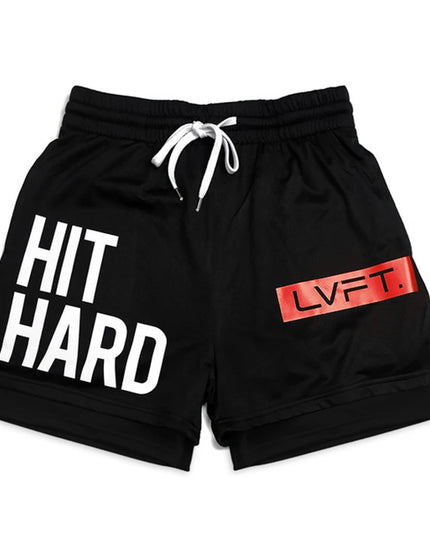 Summer Running Shorts Men 2 in 1 Sports Jogging Fitness Shorts Training Quick