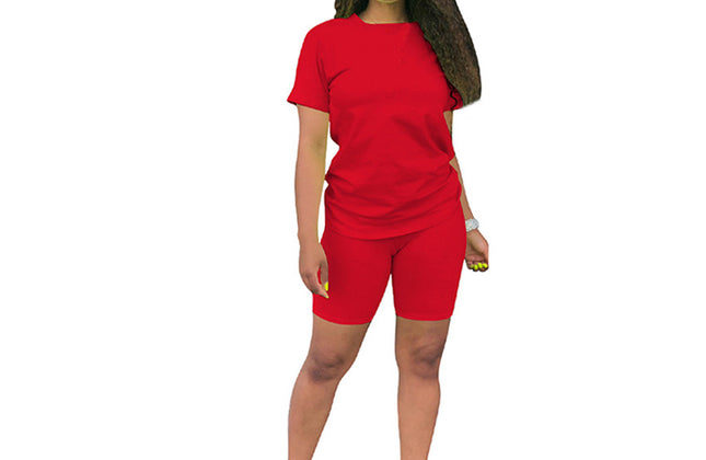 Custom Outfits Women T Shirt and Short Sets Summer 2 Two Piece Short