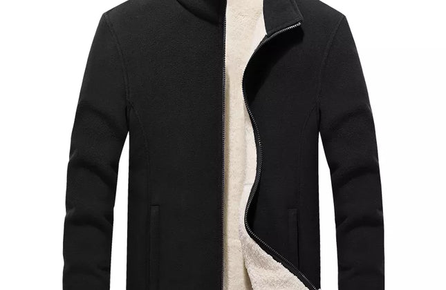 Mens Thick Fleece Jackets Men Outwear Sportswear Wool Liner Warm Jackets