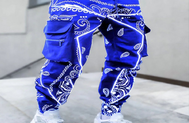 Harem Pants Men Harajuku Street Cargo Pants Jogging Trouser Loose Multi-Pockets