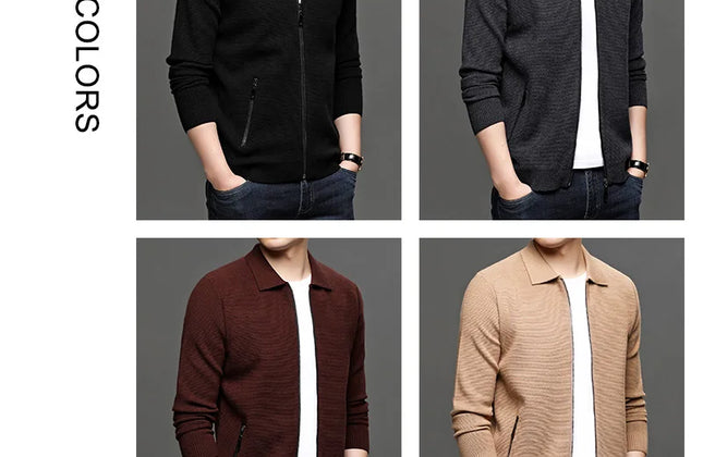 COODRONY Brand Cardigan Men Fashion Streetwear Sweate