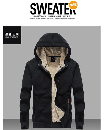Winter Men Coat Cotton Padded Hooded Outwear Men's Cotton Plus Size