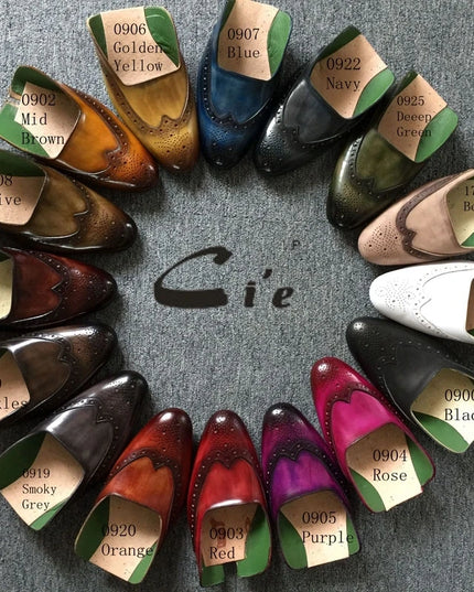 Cie Full Grain Calf Leather Goodyear Handmade Men Shoe Leather Outsole Bespoke