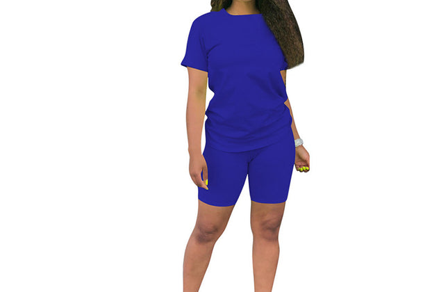 Custom Outfits Women T Shirt and Short Sets Summer 2 Two Piece Short