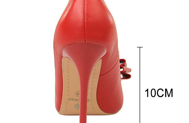 BIGTREE Shoes Bow-Knot Pumps Women High Heels 2025 Fashion Women Heels Lady