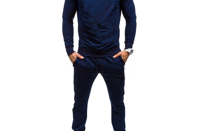 Wholesale Customized Solid Sweatsuit Men Jogging Long Sleeve Hoodies