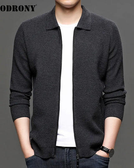 COODRONY Brand Cardigan Men Fashion Streetwear Sweate