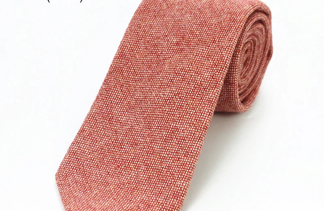 KAMBERFT Solid Color Cashmere Wool Necktie and Pocket Square Tie Clip Sets