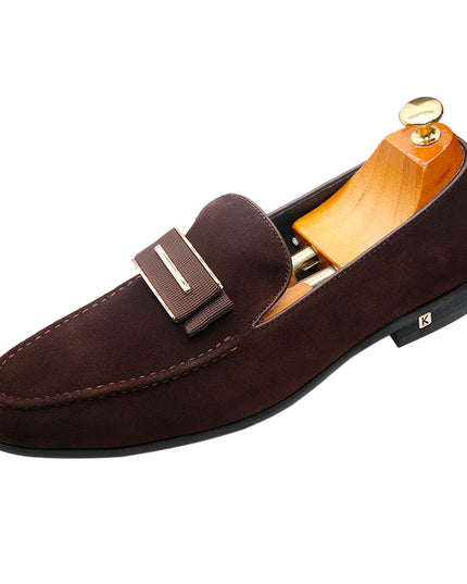 Chinese Shoe Factory 100% Handmade Leather Shoes Italian Style Suede Men Loafer