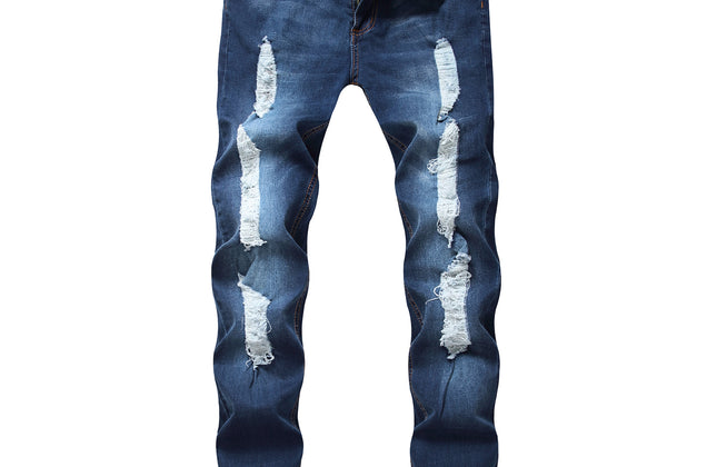 Jeans baggy urbain vieilli