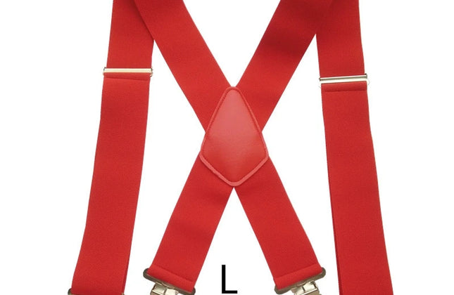 Plus Size 50mm Wide Men Suspenders High Elastic Adjustable