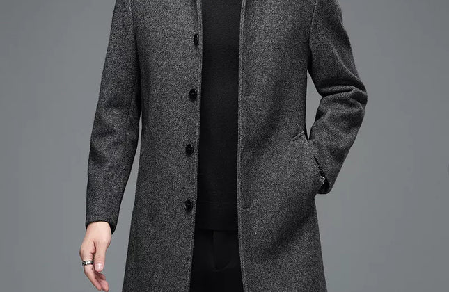 High Quality Mens Winter Jackets and Coats Business Casual Woolen Jackets