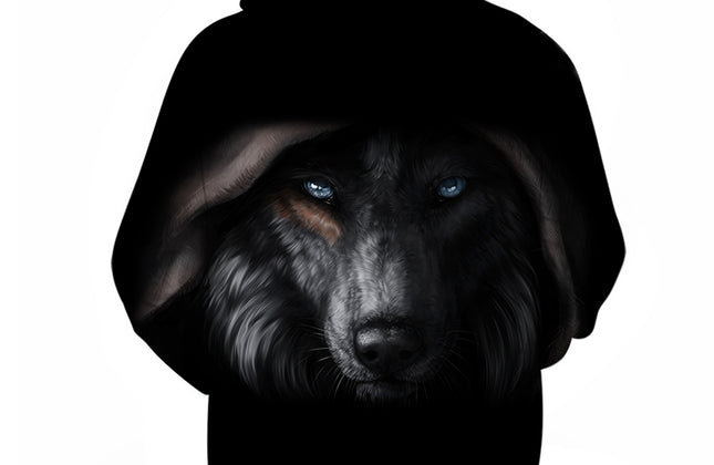 3D Digital Printing Hooded Pocket Pullover Hooded Men's Sweater Custom Hoodies