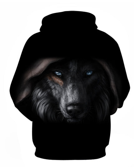 3D Digital Printing Hooded Pocket Pullover Hooded Men's Sweater Custom Hoodies
