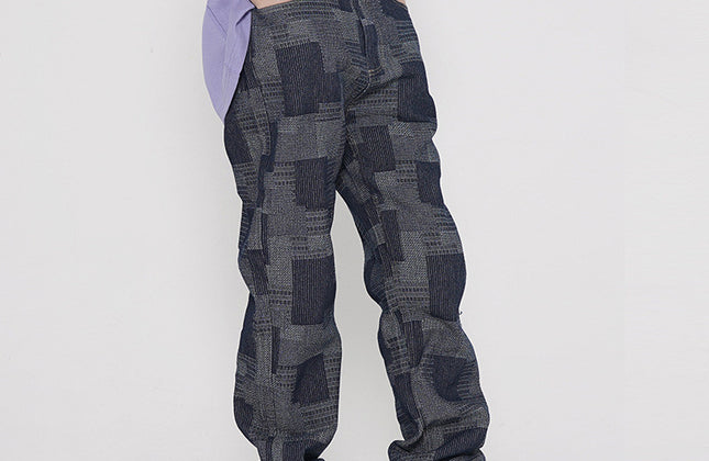 Black Stacked Personality Jeans Men Hot Selling Jeans Pants for Men PUNK