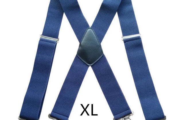 Plus Size 50mm Wide Men Suspenders High Elastic Adjustable