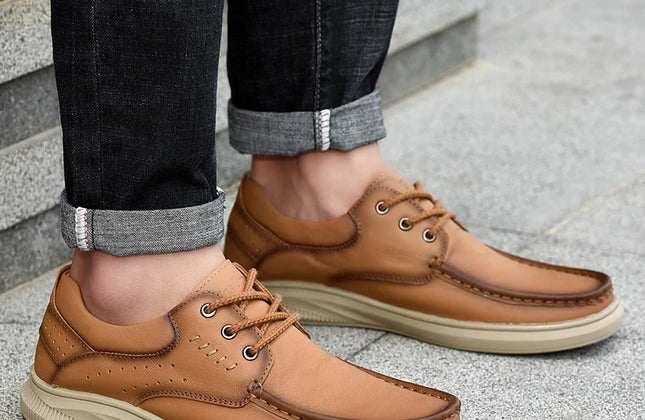 Italian Handmade Working Comfortable Office Men Genuine Leather