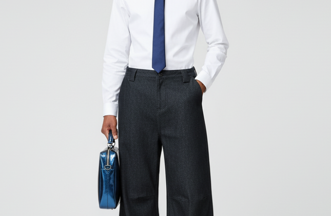 Pantalon de ville habillé pour homme – Vêtement professionnel élégant et formel