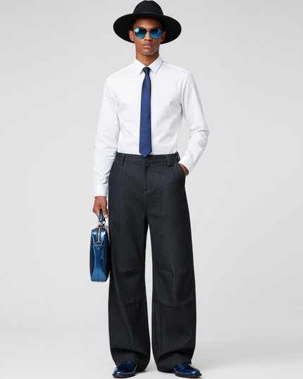 Pantalon de ville habillé pour homme – Vêtement professionnel élégant et formel