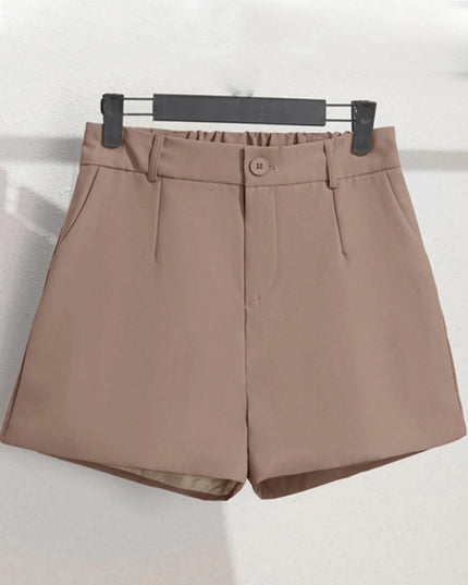 Sungtin Office Lady High Waist Shorts Women Wide Leg Short Pants