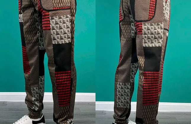 High Waist Loose Fit Men's Spring Trousers - Constantin & Crys