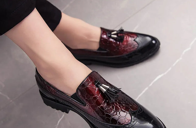 Fashion Shoe Office Shoes for Men Casual Shoes Breathable Leather Loafers