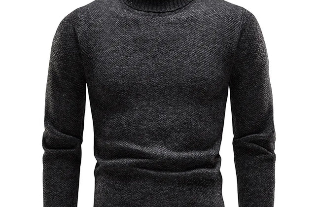 Brand Men Turtleneck Sweaters and Pullovers 2023 New Fashion Knitted Sweater