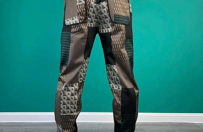 High Waist Loose Fit Men's Spring Trousers - Constantin & Crys