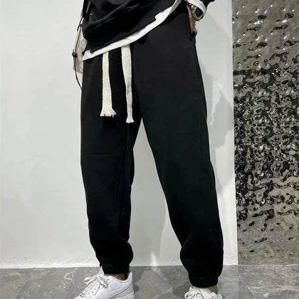 High Waist Loose Fit Men's Spring Trousers - Constantin & Crys