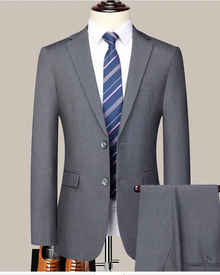 Mens Wedding Suit Set - Slim Fit Formal Attire - Constantin & Crys