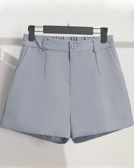Sungtin Office Lady High Waist Shorts Women Wide Leg Short Pants