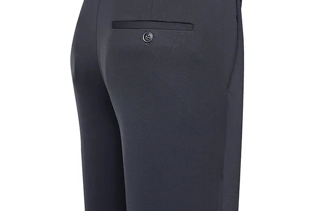 Men's Trousers Summer Thin Business Casual Pants Classic Solid Color Elastic