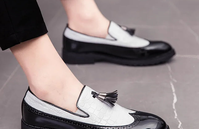 Fashion Shoe Office Shoes for Men Casual Shoes Breathable Leather Loafers