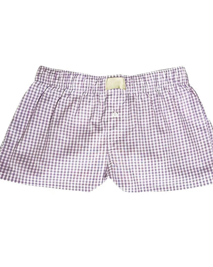 Women's Y2k Pajamas Shorts Cute Plaid Pj Short Pants Flannel Lounge Sleep